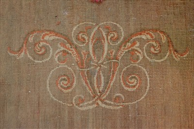 Lot 174 - Carpet. An English fireside carpet, Axminster, circa 1800