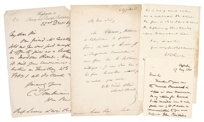 Lot 212 - Levi (Leone, 1821-1888). A collection of 96 mostly Autograph Letters Signed to Levi