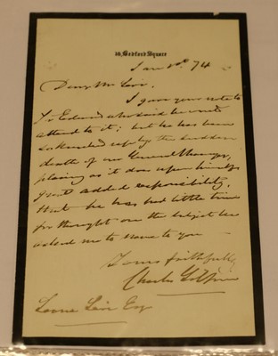 Lot 212 - Levi (Leone, 1821-1888). A collection of 96 mostly Autograph Letters Signed to Levi