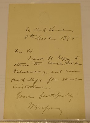 Lot 212 - Levi (Leone, 1821-1888). A collection of 96 mostly Autograph Letters Signed to Levi