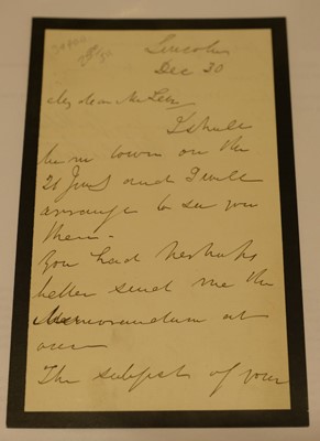 Lot 212 - Levi (Leone, 1821-1888). A collection of 96 mostly Autograph Letters Signed to Levi