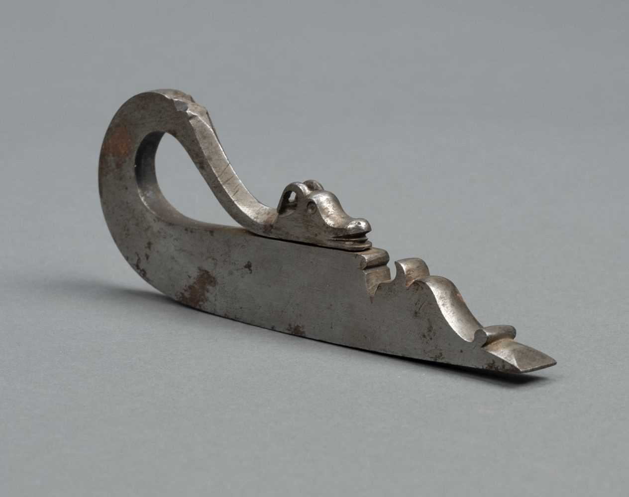 Lot 100 - Flint striker. An Indo-Persian steel flint striker, 19th century