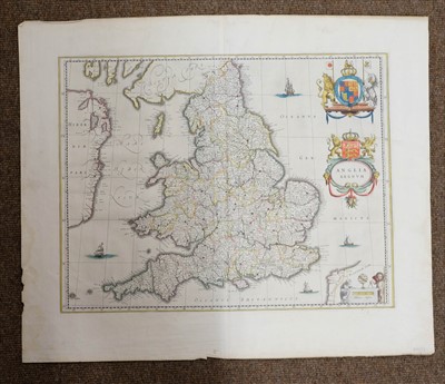 Lot 96 - British Isles. Blaeu (Johannes), Insulae Albion et Hibernia..., circa 1645