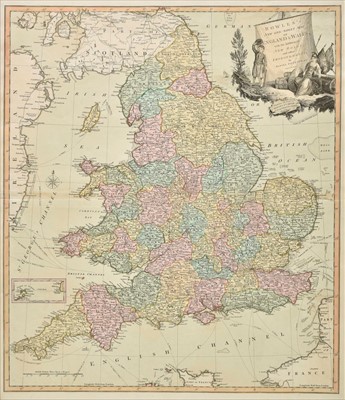 Lot 111 - England & Wales. A collection of eight maps, 18th & 19th century