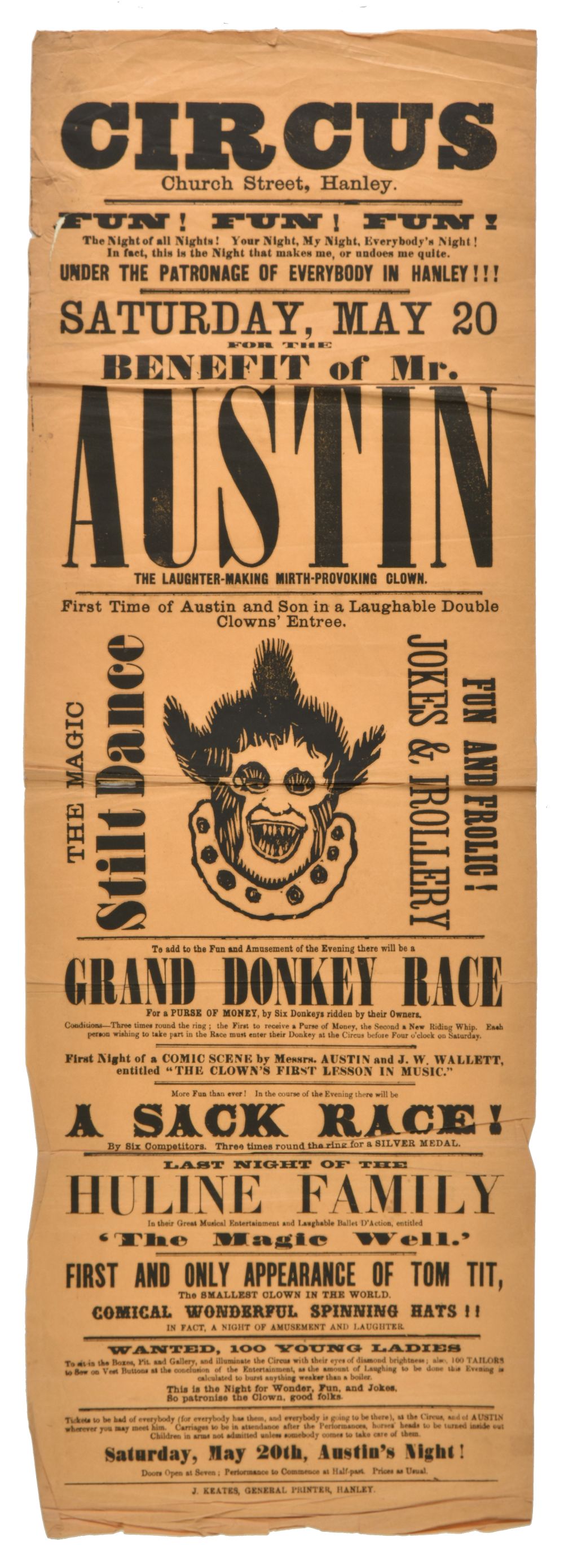 Lot 214 - Broadsides. 11 advertising broadsides, for