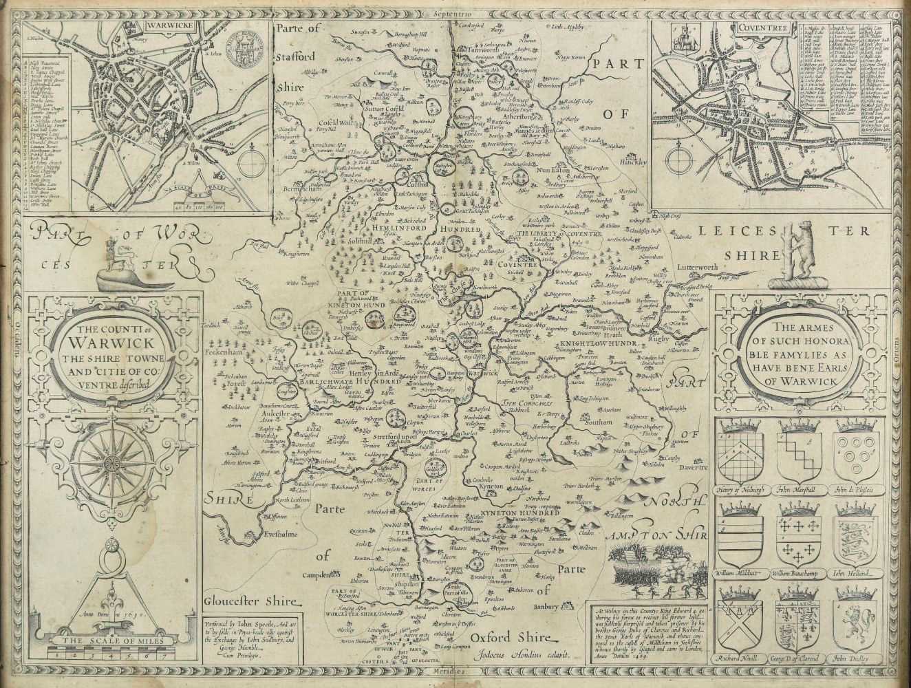 Lot 178 - Warwickshire. Speed (John), The Counti of