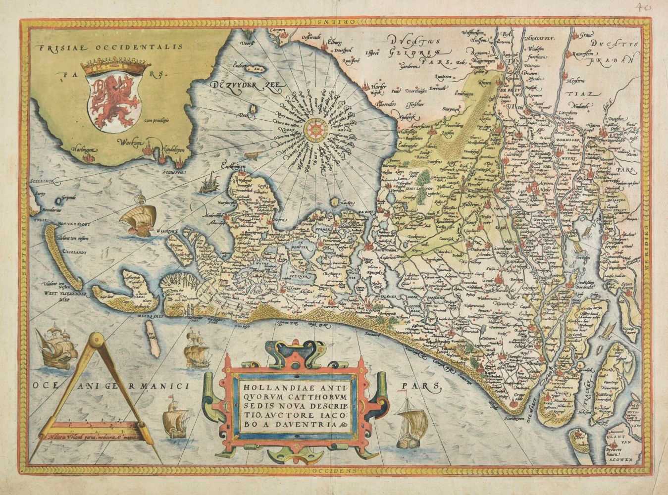 Lot 122 - Holland. Ortelius (Abraham), Hollandiae Antiquorum, 1588