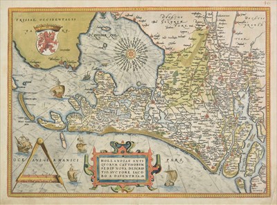 Lot 122 - Holland. Ortelius (Abraham), Hollandiae Antiquorum, 1588
