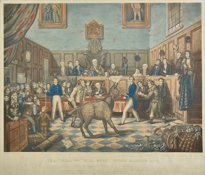 Lot 198 - Legal. A mixed collection of approximately sixty prints and engravings, mostly 19th century