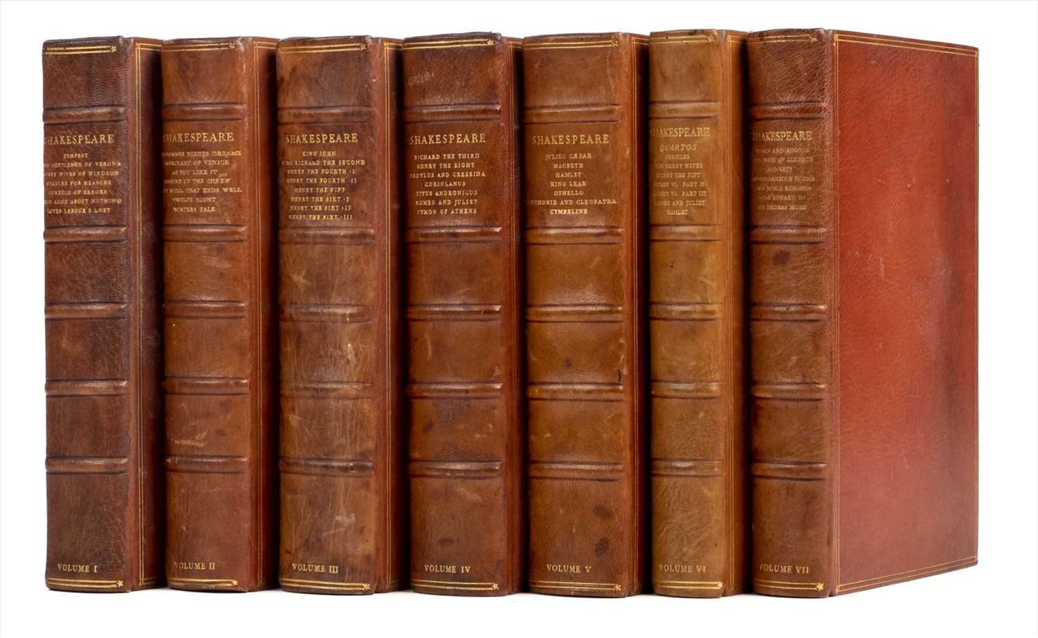 Lot 392 - Nonesuch Press. The Works of Shakespeare, 7 volumes, Nonesuch Press, 1929-33