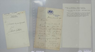 Lot 31 - India. 12 autograph or typed letters signed from various governors-general of India, 20th century