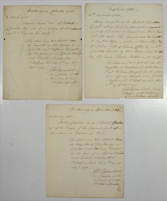 Lot 23 - East India Company. Group of printed and manuscript documents, 17th-19th century