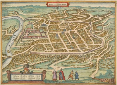 Lot 129 - Lithuania. Braun (Georg & Hogenberg Franz), Vilna Litvaniae Metropolis, circa 1580