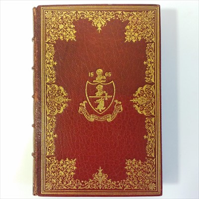 Lot 433 - Bindings. 19th century gilt decorated leather bindings, approximately 80 volumes