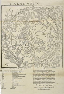 Lot 315 - Aratus of Soli, Phaenomena [and 2 others], Paris: Morel, 1559, ex libris Fletcher of Saltoun