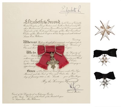 Lot 69 - The Order of St. John of Jerusalem. Dame of Justice shoulder badge and star