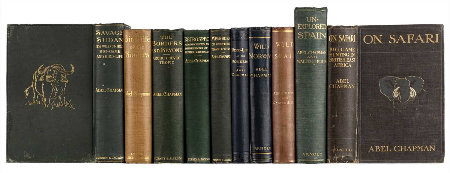 Lot 12 - Chapman (Abel). On Safari, 1st edition, 1908, & 9 other Chapman titles