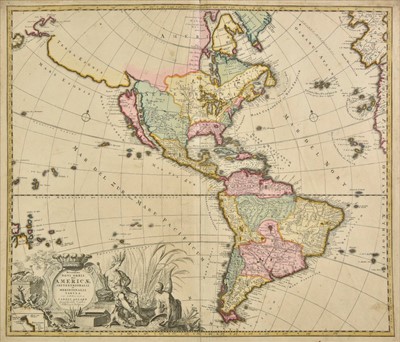 Lot 85 - Americas. Allard Carel), Recentissima novi orbis sive Americae..., circa 1700