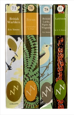Lot 77 - New Naturalist. British Warblers [...] Ferns [...] Larks [...] Ladybirds, 1st editions, 1984-94