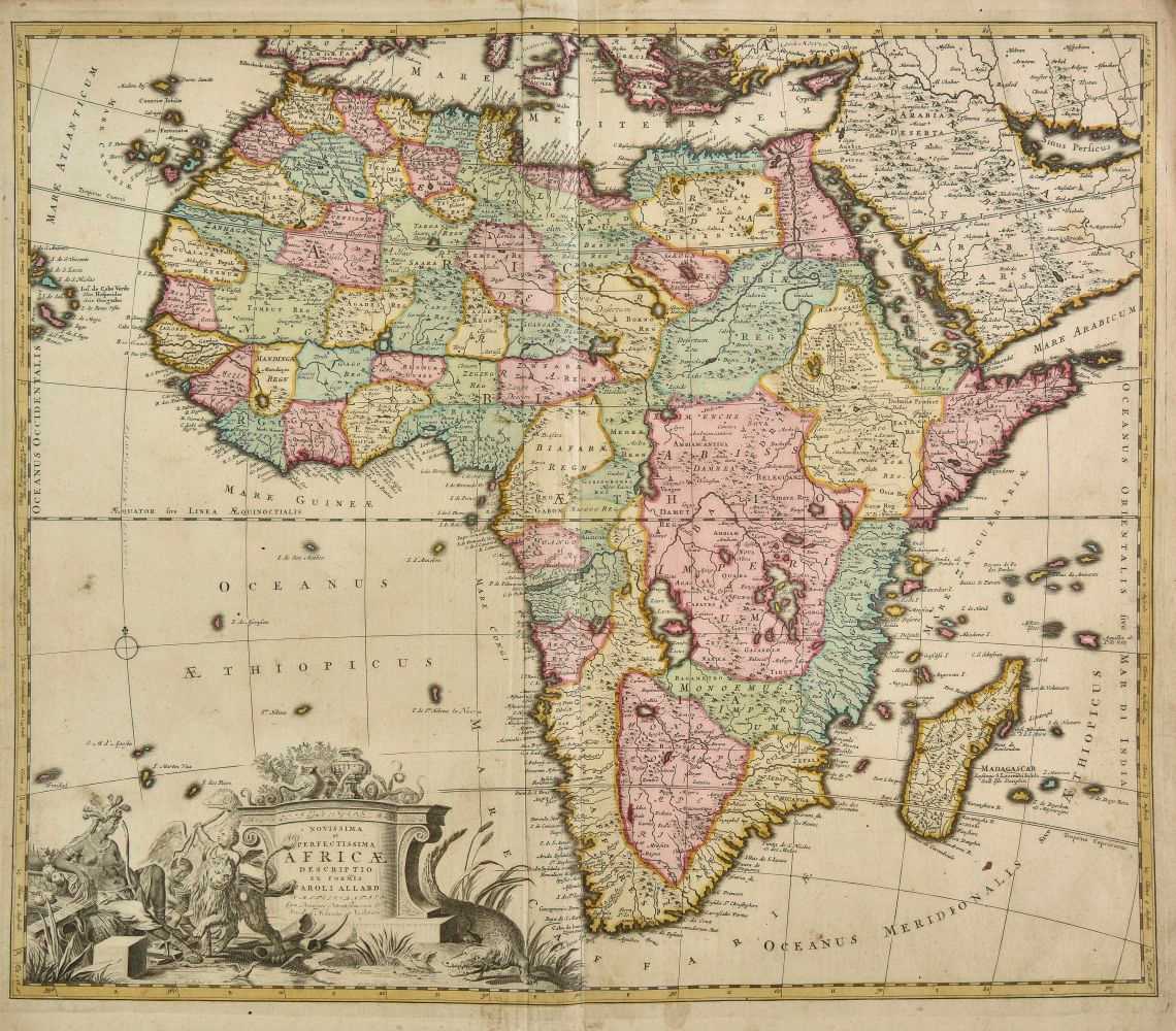 Lot 83 - Africa. Allard (Carel), Novissima et Perfectissima Africae Descriptio..., circa 1700