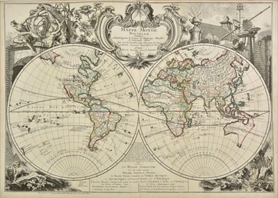 Lot 180 - World. Le Rouge (George Louis), Mappe Monde Nouvelle..., Paris, 1744