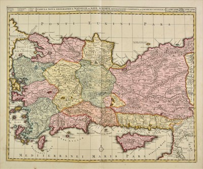 Lot 86 - Asia Minor. Visscher (Nicolas), Tabula Nova Geographica Natoliae et Asiae Minoris..., circa 1710