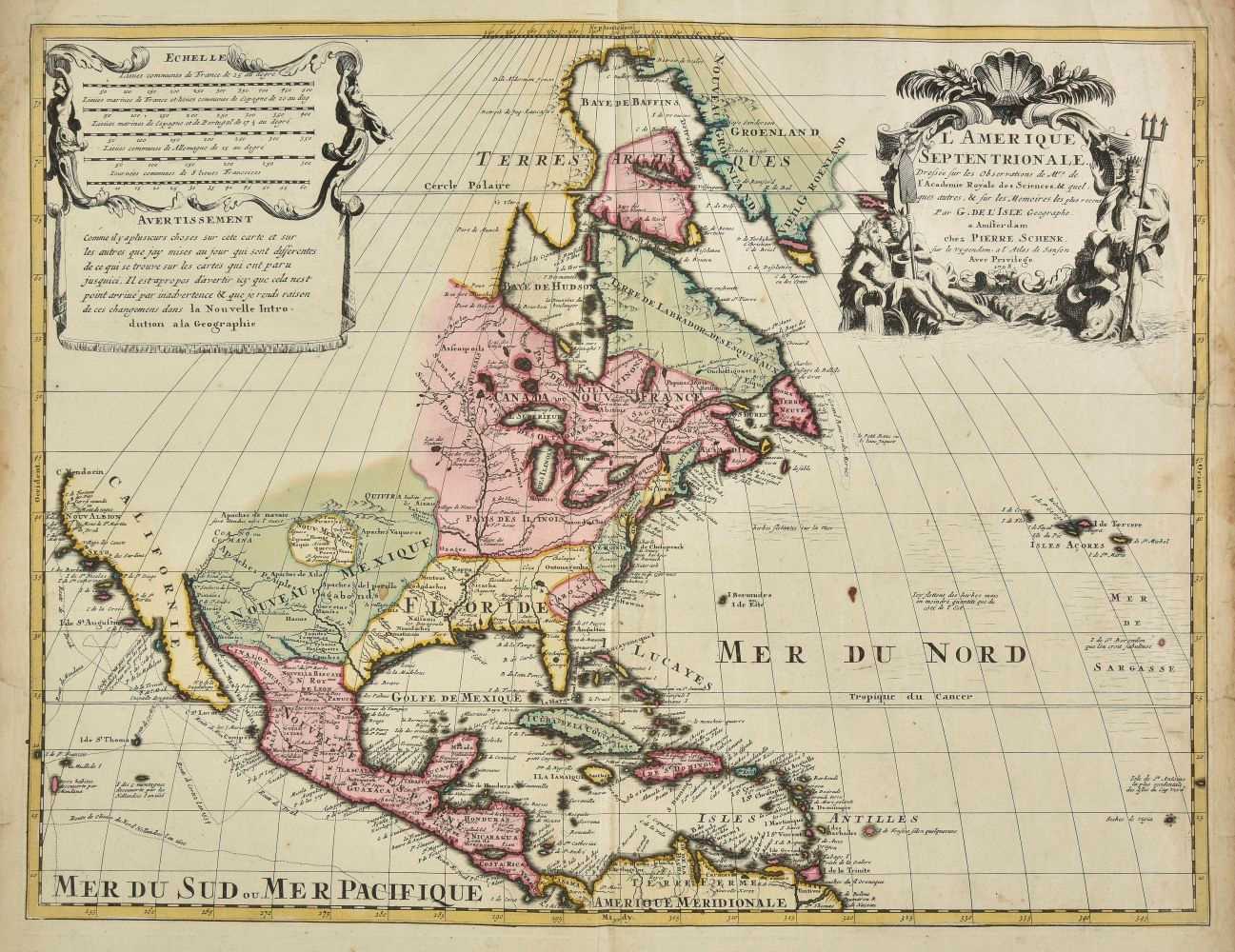 Lot 138 - North America. Schenk (Pierre), L'Amerique Septentrionale..., circa 1710