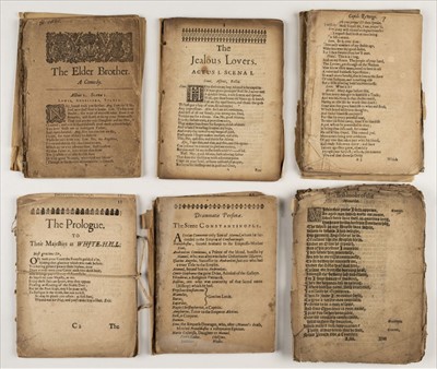 Lot 244 - 17th Century Plays. A collection of twelve 17th century plays