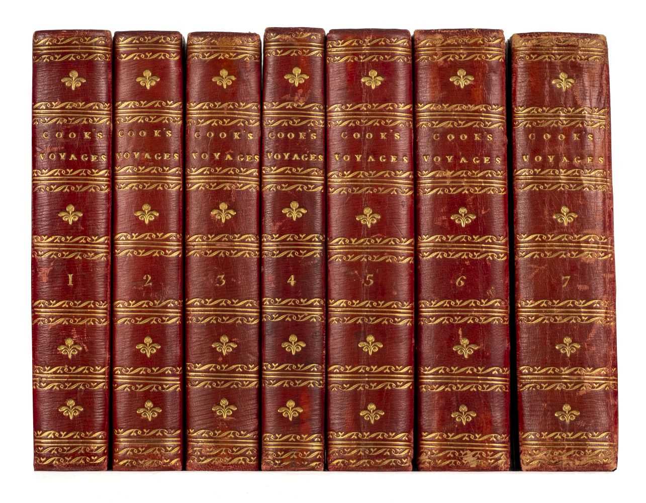 Lot 17 - Cook (James). The Voyages of Captain James Cook Round the World, 7 vols., 1809