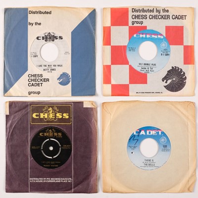 Lot 417 - Blues / R&B. Collection of 33 blues / R&B 45rpm singles on the Chess, Checker & Cadet Record Labels.