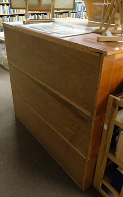 Lot 422 - Plan chest. Modern twelve drawer plan chest, late 20th century