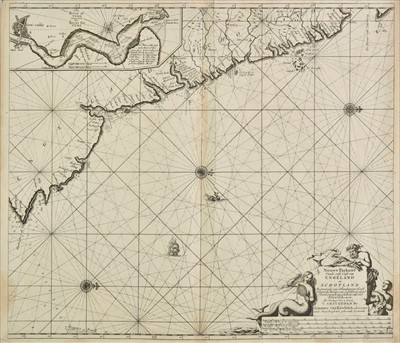 Lot 168 - Scotland. Three sea charts, mostly 17th century