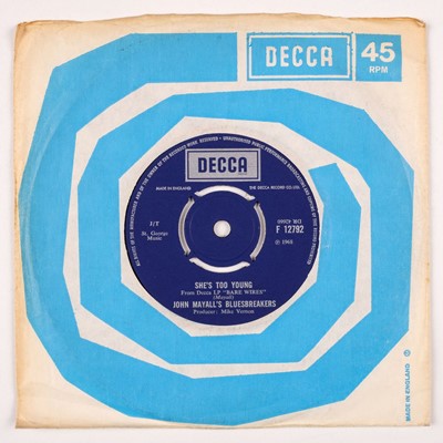 Lot 429 - Blues. Collection of original 45rpm singles by John Mayall's Bluesbreakers on the Decca record label