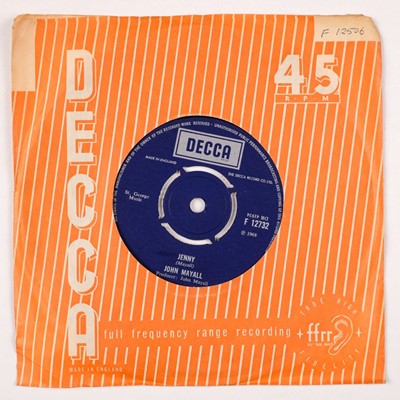 Lot 429 - Blues. Collection of original 45rpm singles by John Mayall's Bluesbreakers on the Decca record label