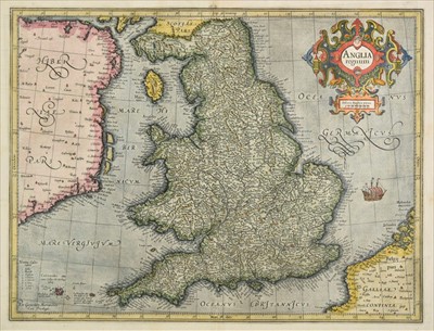 Lot 112 - England & Wales. Mercator (Gerard), Anglia Regnum, circa 1628