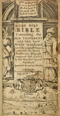 Lot 251 - Bible [English]. The Holy Bible, London: Printed by John Field, 1658