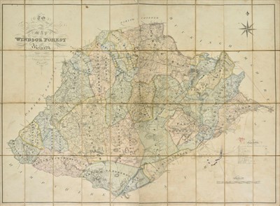 Lot 179 - Windsor Forest. Walter (H.), Map of Windsor Forest, 1823