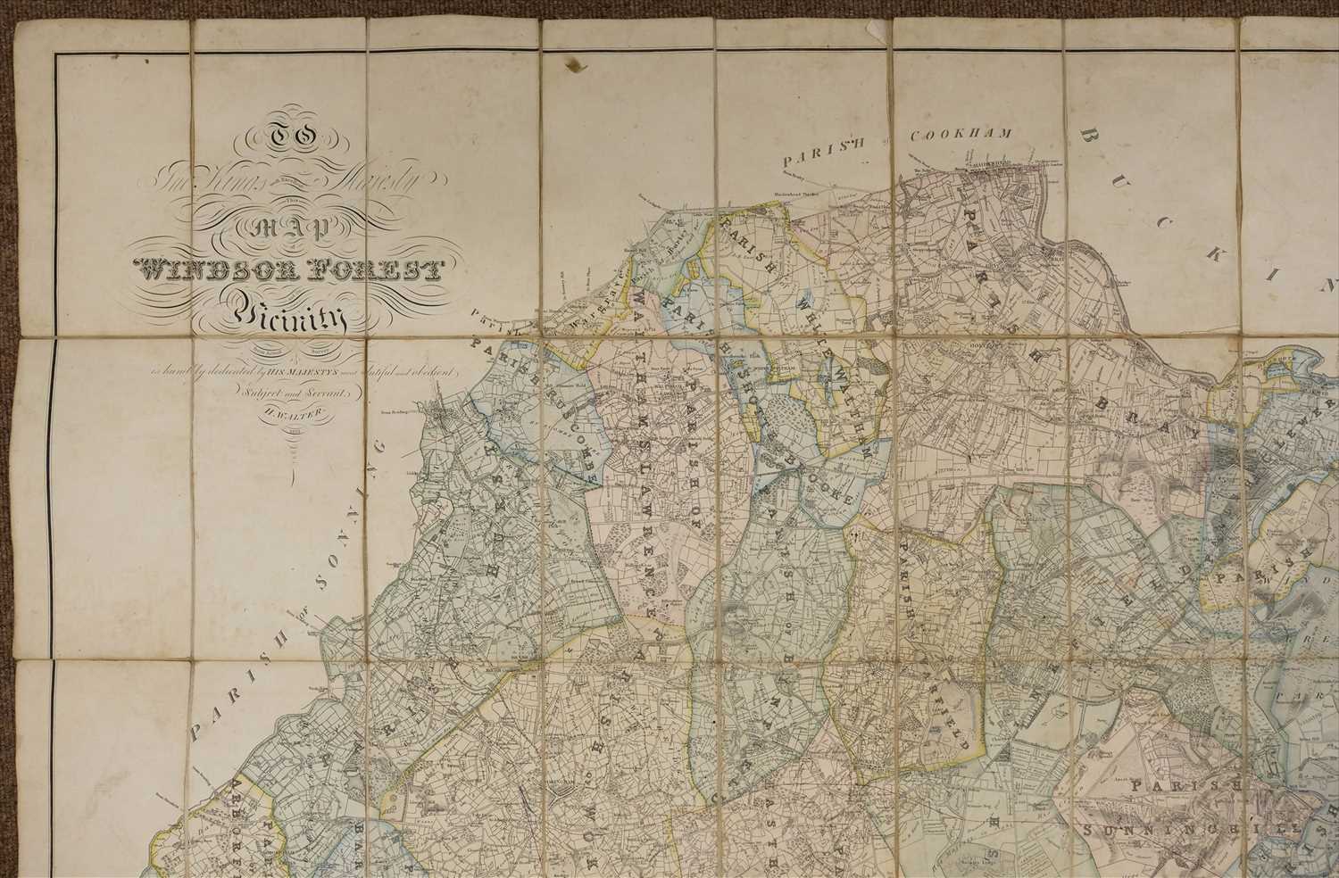 Lot 179 Windsor Forest. Walter (H.), Map of Windsor