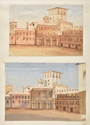 Lot 222 - An album of drawings from a tour of Italy & Switzerland by Sir John Edward Harington