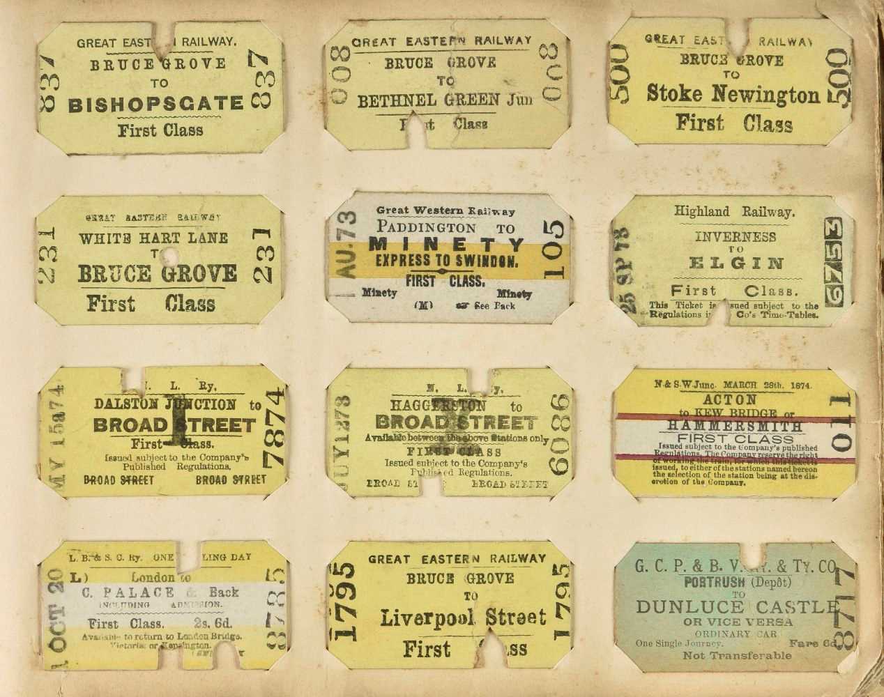 Lot 234 Railway Tickets An Album Of Edmondson lot-234-railway-tickets-an-album-of-edmondson