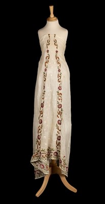 Lot 160 - Regency. An embroidered overdress, early 19th century