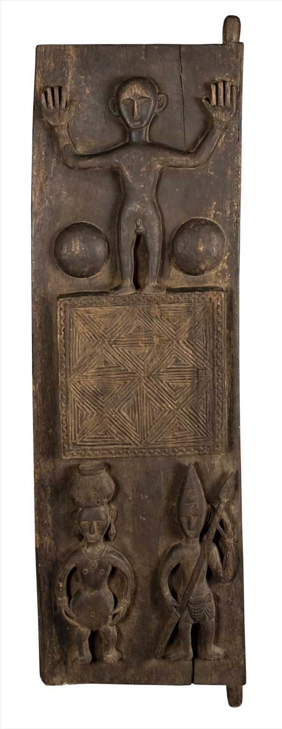 Lot 111 - Sulawesi. A Toraja wooden shrine vault door