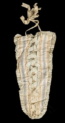Lot 150 - Clothing. A silk stomacher, possibly late 18th century (or later), & other items