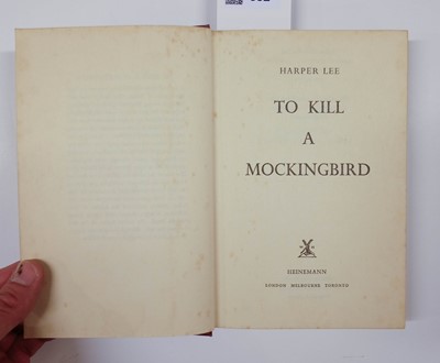 Lot 582 - Lee (Harper). To Kill a Mockingbird, 1st UK edition, 1960