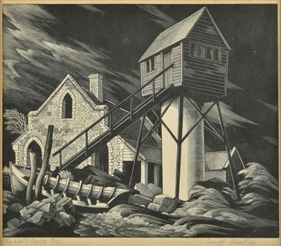 Lot 421 - Mackley (George, 1900-1983). The Watchtower woodcut