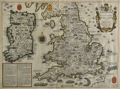 Lot 89 - England, Wales & Ireland. Speed (John), The Invasions of England and Ireland..., circa 1627