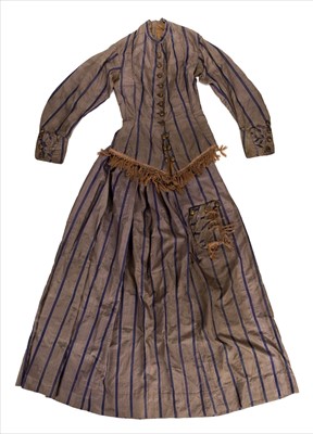 Lot 169 - Clothing. A lady's walking dress, circa 1870s