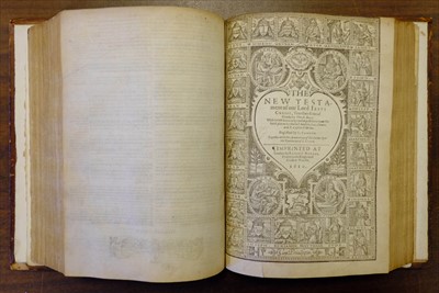 Lot 230 - Bible [English]. The Bible, London by Robert Barker, 1610/1611