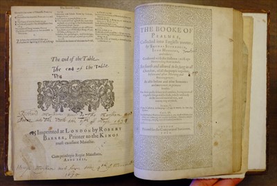 Lot 230 - Bible [English]. The Bible, London by Robert Barker, 1610/1611