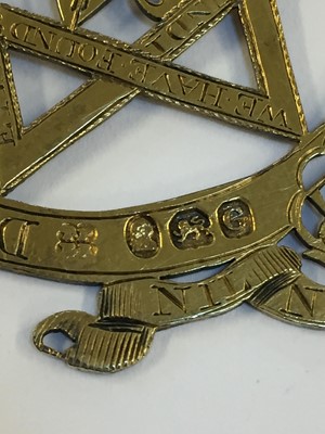 Lot 48 - Masonic. George III silver-gilt medal